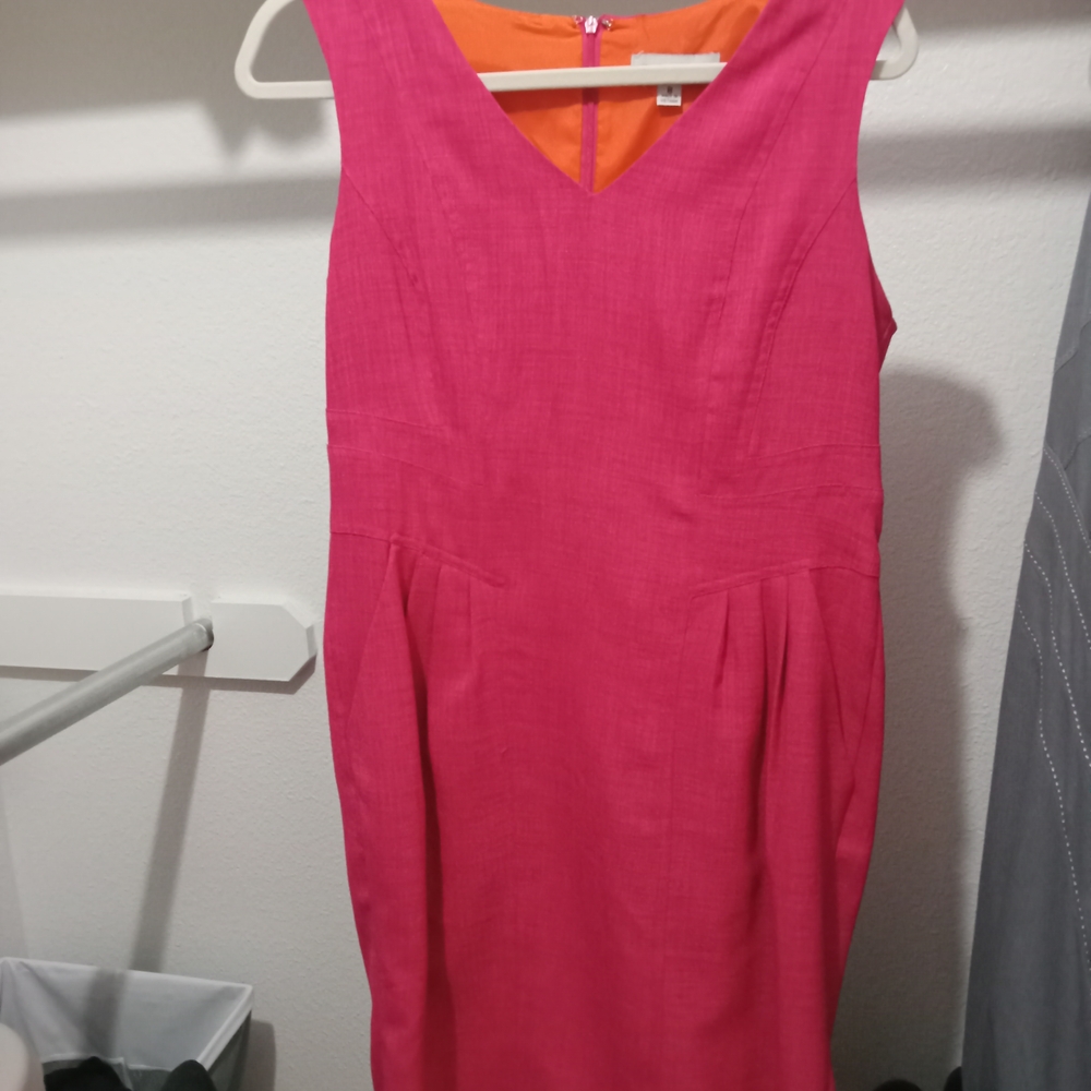 Elegant Pink Sleeveless Dress